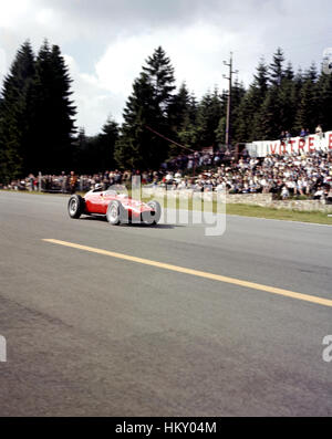 1960 Willy Mairesse Ferrari 246 Dino Spa belgischen GP von Belgien Dnf GG Stockfoto