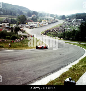 1960 Phil Hill/USA Ferrari 246 Spa belgischen GP 4 GG Stockfoto