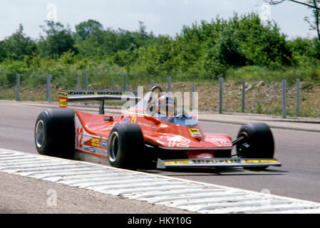 1979 Gilles Villeneuve kanadischer Ferrari 312T3 Dijon französischen GP 2nd FL Stockfoto