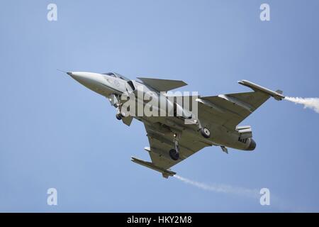 Schwedische Luftwaffe JAS 39 Gripen Kampfjet Stockfoto