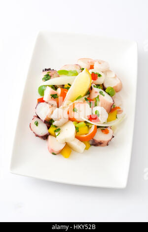 Ich stamme Ceviche aus Peru isoliert Stockfoto
