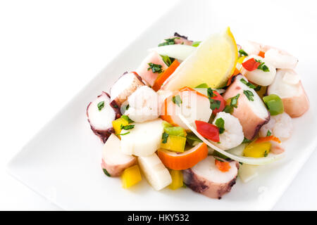 Ich stamme Ceviche aus Peru isoliert Stockfoto