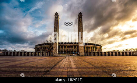 Olympiastadion in Berlin Stockfoto