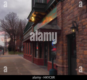 Waterloo, New York, USA. 11. Januar 2017. Ciccino Pizzeria und Restaurant Stockfoto