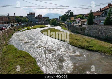 Prizren ist eine touristische Stadt im Süden des Kosovo, nahe der albanischen Grenze Stockfoto