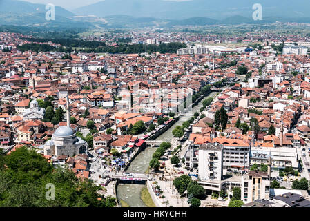 Prizren ist eine touristische Stadt im Süden des Kosovo, nahe der albanischen Grenze Stockfoto