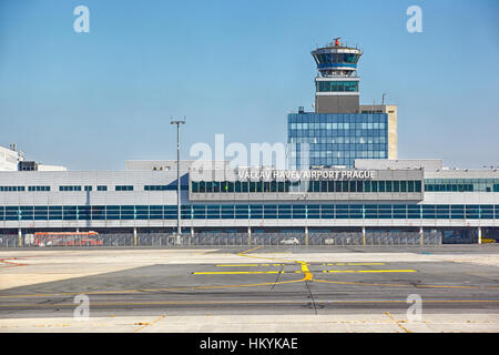 -06. SEPTEMBER: Vaclav Havel Flughafen Prag am 6. September 2013 in Prag, Tschechien. Der Flughafen Prag ist der Hauptluft Tor zum tschechischen R Stockfoto