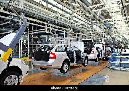 MLADA BOLESLAV, Tschechien - APRIL 16: Skoda Auto feiert 20. Jubiläum des Vereins mit Volkswagen vom Tag der offenen Tür am 16. April 2011 ich Stockfoto