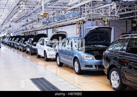 MLADA BOLESLAV, Tschechien - APRIL 16: Skoda Auto feiert 20. Jubiläum des Vereins mit Volkswagen vom Tag der offenen Tür am 16. April 2011 ich Stockfoto