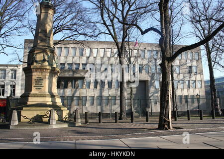 Amerikanischen Botschaft an der Lange Voorhout Street, den Haag (Den Haag), Niederlande. (im winter 2016/2017) Stockfoto