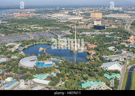 ORLANDO, USA - 13 NOVEMBER: Luftaufnahme des Adventure Park Sea World Orlando - einer der siebten-die meisten besuchten Vergnügungspark in den Vereinigten Staaten auf N Stockfoto