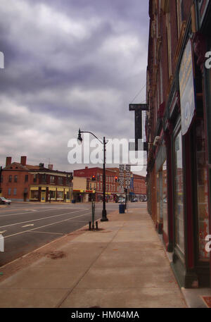 Waterloo, New York, USA. 11. Januar 2017. Blick von der kleinen Stadt von Waterloo, New York im Winter Stockfoto