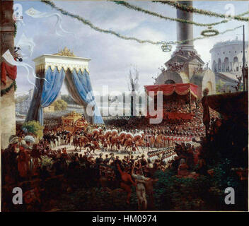 Ein Porträt von König Karl X. aus dem Jahr 1825 von Lejeune, das den französischen Monarchen in einer königlichen und formalen Art und Weise darstellt, die typisch für diese Zeit ist, und zeigt die Aufmerksamkeit des Künstlers für königliche Details und historische Genauigkeit. Stockfoto