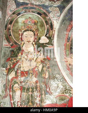 Kin-Dynastie (1115-1234) Fresko im Ch'ung-Fu-Tempel, Shuo-Chou 17 Stockfoto