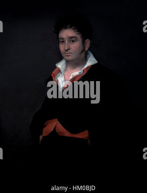 Portrait von Don Ramon Satue, von Francisco Goya, 1823, Öl auf Leinwand, Rijksmuseum, Amsterdam, Niederlande, Europa, Stockfoto