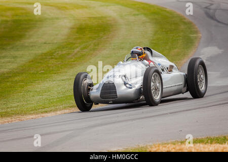 Auto Union Typ-C-Rennwagen beim Goodwood Festival of Speed 2014 Stockfoto