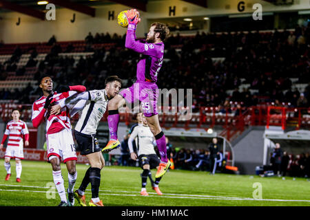 Hamilton, Schottland. 31. Januar 2017. Action-Szenen aus dem SPFL Liga-Spiel zwischen Hamilton Academicals Vs Inverness Caledonian Thistle im neuen Douglas Park. Bildnachweis: Colin Poultney/Alamy Live-Nachrichten Stockfoto