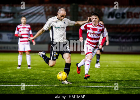 Hamilton, Schottland. 31. Januar 2017. Action-Szenen aus dem SPFL Liga-Spiel zwischen Hamilton Academicals Vs Inverness Caledonian Thistle im neuen Douglas Park. Bildnachweis: Colin Poultney/Alamy Live-Nachrichten Stockfoto