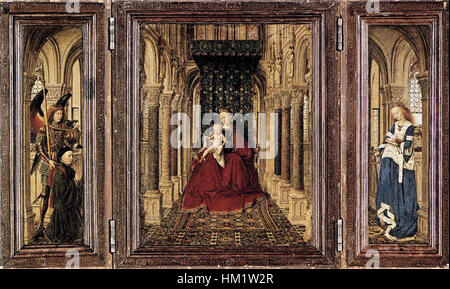 Jan Van Eyck - kleines Triptychon - WGA07613 Stockfoto