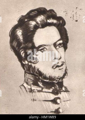 Ein Porträt von Karl Marx, dem einflussreichen Philosophen und Ökonomen, das seine intellektuellen Beiträge zum sozialen und wirtschaftlichen Denken hervorhebt. Marx' Werke legten den Grundstein für moderne sozialistische und kommunistische Bewegungen. Stockfoto