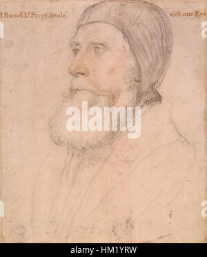 John Russell, 1. Earl of Bedford von Hans Holbein dem jüngeren Stockfoto