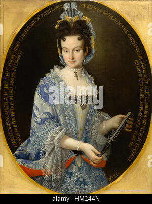 Italienisch - Porträt der Marquise Angela Maria Lombardi - Walters 37400 Stockfoto