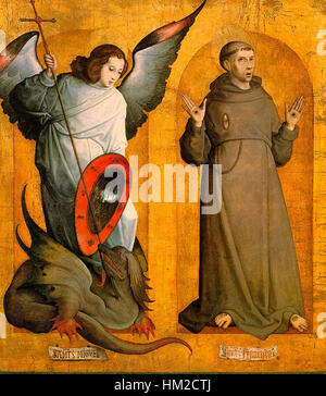 Juan de Flandes - Heiligen Michael und Francis - WGA12043 Stockfoto