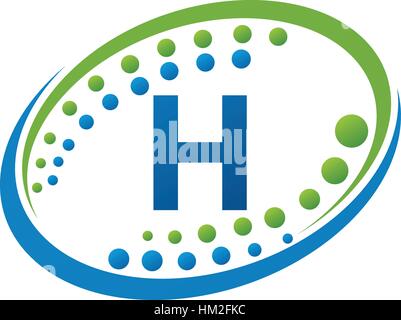 Gesundheit Infinity Motion Lösung erste H Stock Vektor