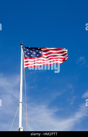 15-Sterne-Flagge über Ft. McHenry Baltimore, Maryland Stockfoto