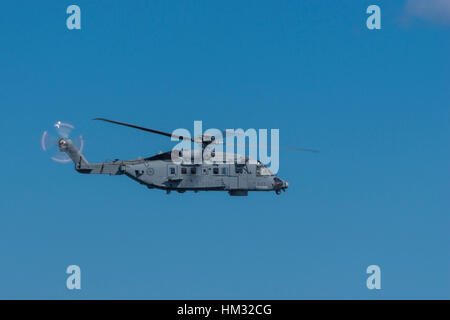 Die Royal Canadian Air Force CH-148 Cyclone ist eine militarisierte Version des Sikorskys S-92 Hubschrauber. Es wird von RCN Schiffen fliegen. Stockfoto