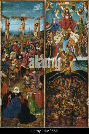 Jan Van Eyck - Diptychon - WGA07587 Stockfoto