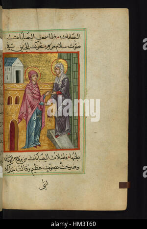 Ilyas Basim Khuri Bazzi Rahib - die Visitation - Walters W592138B - ganze Seite Stockfoto