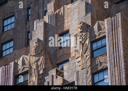 Allgemeine elektrische Gebäude 570 Lexington Avenue Architektur, Manhattan, New York City, USA Stockfoto