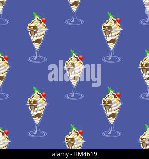 Eis-nahtlose Muster Stock Vektor