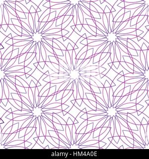 nahtlose violetten Blüten Stock Vektor