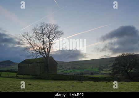 Sonnenaufgang In Edale Stockfoto