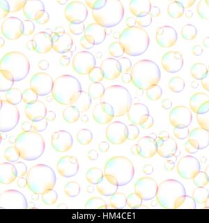 Bunte Schaum Bubbles nahtlose Muster Stock Vektor