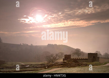 Vindolanda Fort, Roman Wall, Northumberland Stockfoto