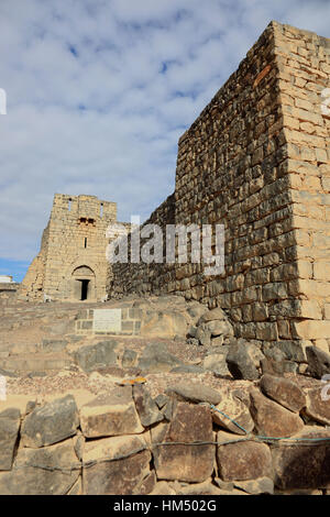 Qasr al-Azraq, blaue Festung, einer großen Festung befindet sich in Jordanien. Es ist eines der Wüste Schlösser Stockfoto