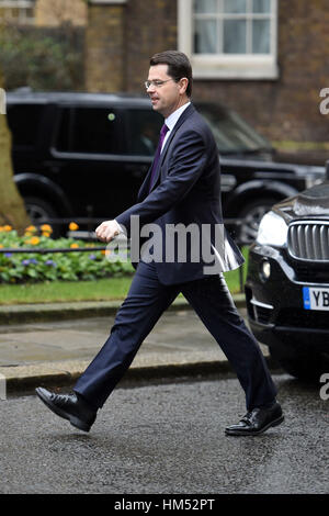 Nordirland Sekretärin James Brokenshire Ankunft einer Kabinettssitzung in 10 Downing Street, London. Stockfoto