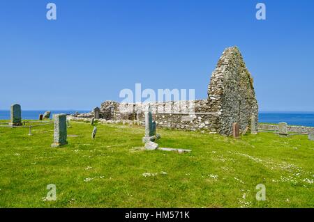 Trumpan Kirchenruine, Isle of Skye Stockfoto