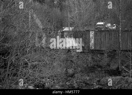 AFC-Schrottplatz auf Station Road, Alston, Cumbria Stockfoto