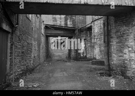 Verlassene Industriebauten / Alston hohe Mühle / Gießerei - Alston, Cumbria Stockfoto