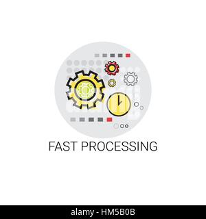 Geschäftsprozesse schnell Workflow-Brainstorming-Symbol Stock Vektor