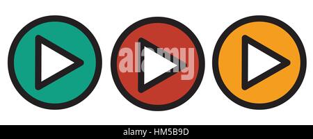 Spielen Symbole. Vektor Tasten Stock Vektor