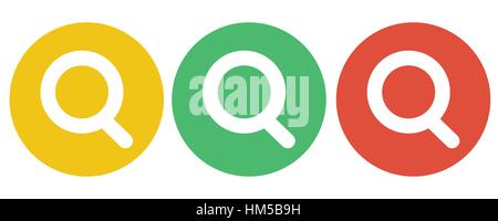 Suche Icon Vector-Set Stock Vektor