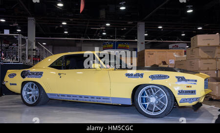 Maßgeschneiderte Chevrolet Camaro Auto bei SEMA. Stockfoto