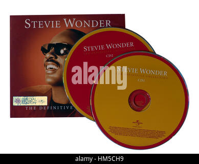 Stevie Wonder die Definitive Collection-Musik-CDs Stockfoto