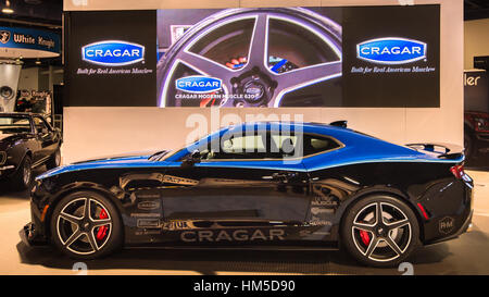 Maßgeschneiderte Chevrolet Camaro Auto bei SEMA. Stockfoto