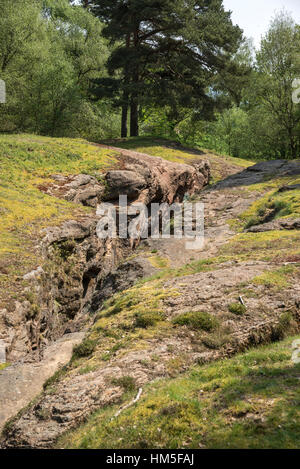 Motor Vene Kupfermine an Alderley Edge in Cheshire, England. Stockfoto